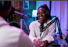 Podcast recording at Kisima Radio