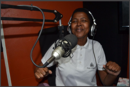 Podcast recording at Kisima Radio